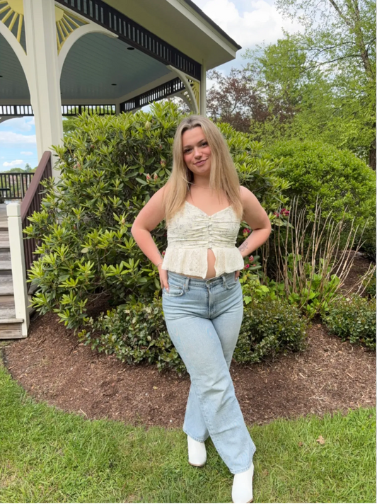 Lila Peplum Tank