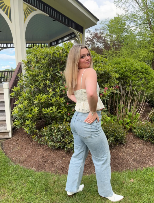 Lila Peplum Tank