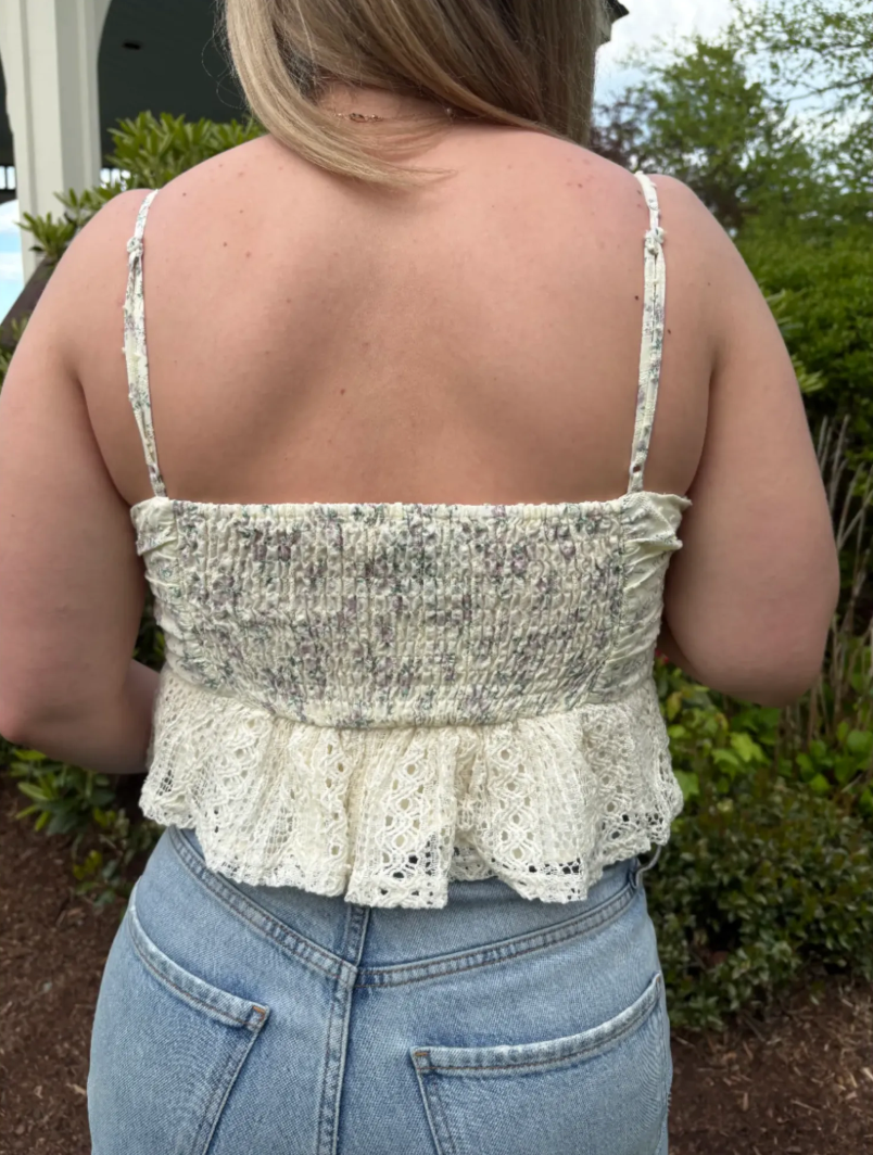 Lila Peplum Tank