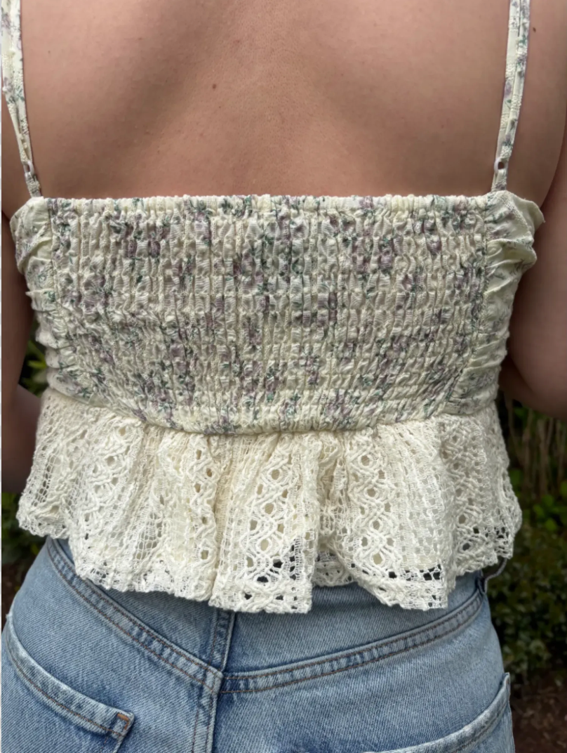 Lila Peplum Tank