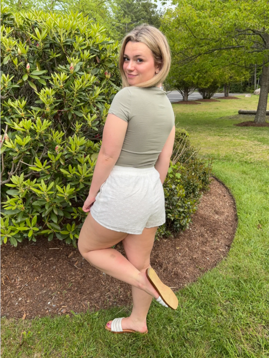 Mae Eyelet Shorts