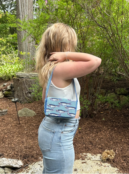 Sardine Beaded Shoulder Bag